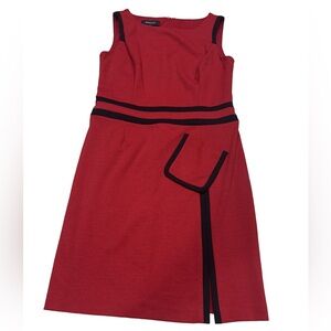 Jones & Co red sleeveless dress